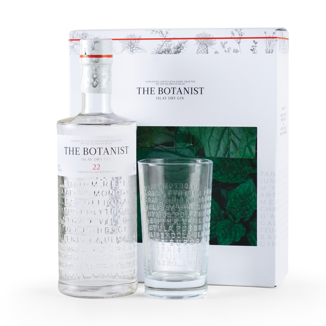 The Botanist Islay Dry Gin 70cl Gift Set with Glass