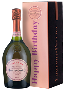 Champagne Laurent-Perrier Cuvée Rosé Brut Happy Birthday Tin