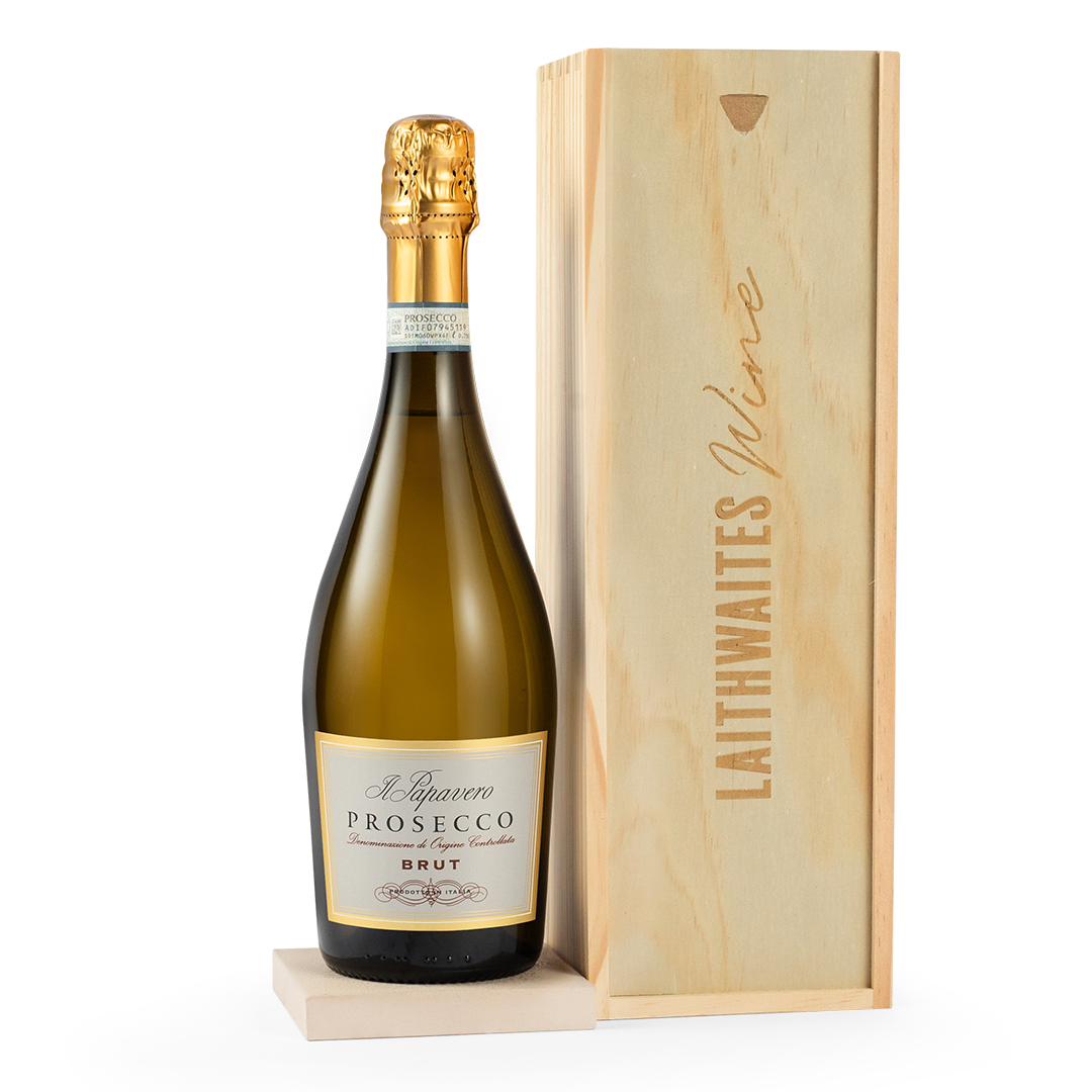 Il Papavero Prosecco in Wooden Gift Box